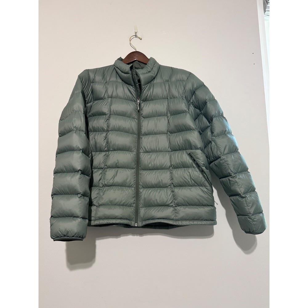 REI Co-op 650 Down Jacket 2.0 Mens 3XL Sage Green Puffer Full Zip Topo Print